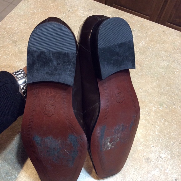 STACY ADAMS BROWN DRESS LOAFERS - Picture 7 of 8